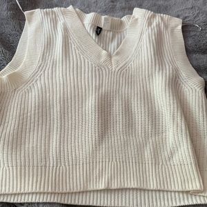 cream knit tank